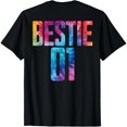 thumbnail image 1 of Camiseta BFF Mejor Amiga 1 y Mejor Amiga 2 - Coincidente Tie Dye - Regalo para Mujer - Negro y Blanco, 1 of 7
