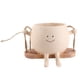 thumbnail image 1 of Maceta Con Cara Oscilante, Maceta Con Cara Sonriente, Decorativa Para Colgar En La Pared, Duradera, Multifuncional Para Jardín, 1 of 7