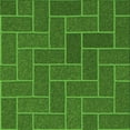 thumbnail image 1 of Ahgly Company Machine Washable Indoor Square Transitional Deep Emerald Green Area Rugs, 7' Square, 1 of 7