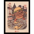 thumbnail image 2 of Ilustrata Burgerzilla Framed Poster, 2 of 2