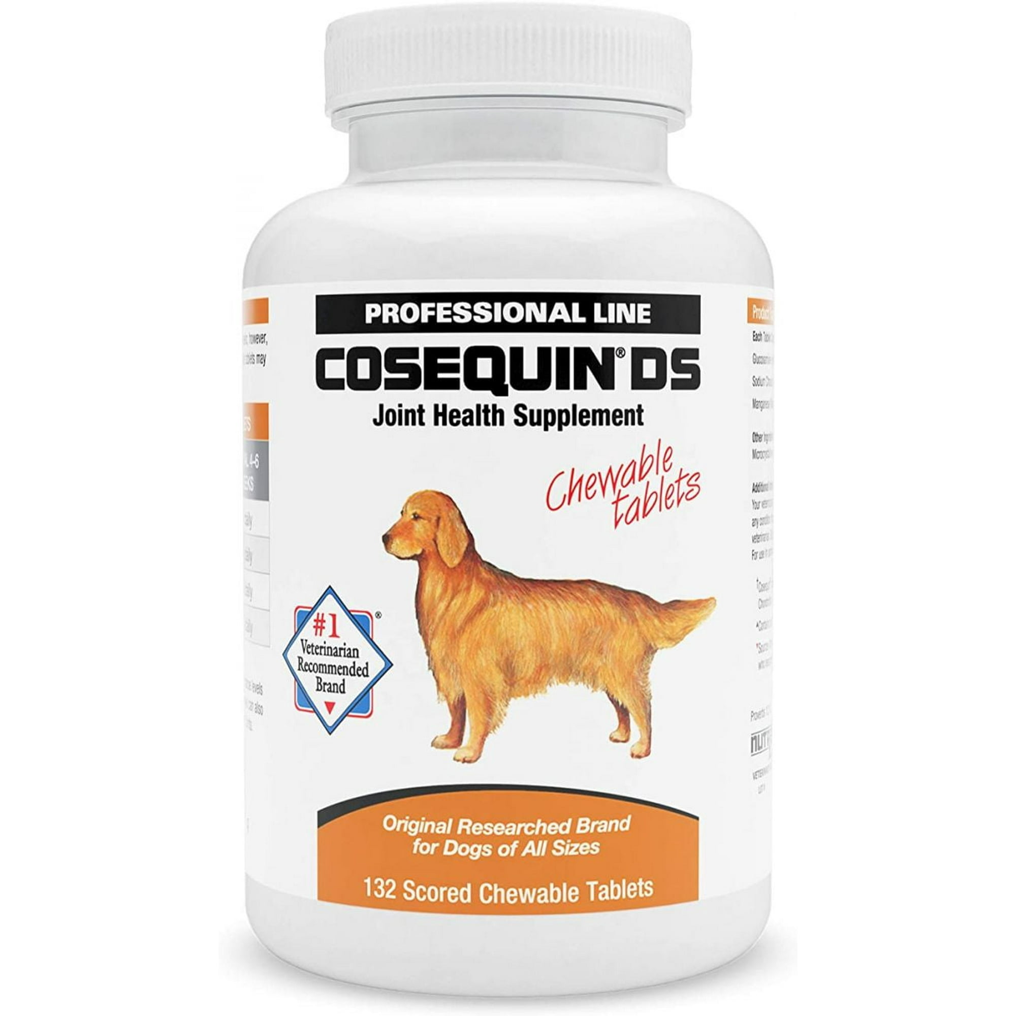 Nutramax Cosequin for Dogs Joint Health Supplement, Contains Glucosamine for Dogs, Plus Chondroitin, Supports Healthy Joints, For All Breeds and Sizes, Chewable Tablets, 132 Count