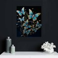 thumbnail image 5 of COMIO  Colorful Butterfly Wall Art, Vibrant White Gold Blue Red Butterfly Canvas Print, Modern Home Office Wall Decoration, 5 of 5