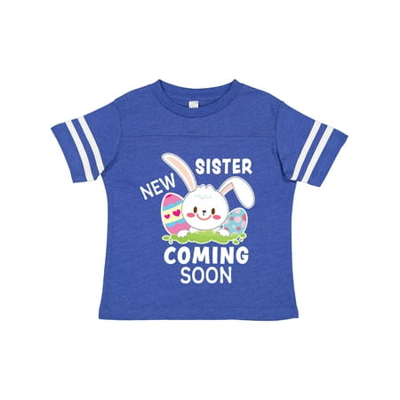 

Inktastic New Sister Coming Soon with Cute Bunny Gift Toddler Boy or Toddler Girl T-Shirt