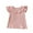 Pink, variant on yillto Little Girls T Shirts Ruffle Short Sleeve Round Neck Loose Blouse Summer Solid Color Casual Girl Tee Tops