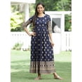 thumbnail image 2 of Juniper Indigo Festive Ethnic Motif Printed Rayon Maxi Dress, 2 of 5
