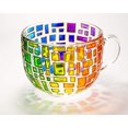 thumbnail image 2 of Rainbow Coffee Mug  Painted Large Glass Cups, Bridesmaid Gifts Ideas Birthday Gifts, Mothers Day Gifts, Fathers Day Gifts$$Home Decor, Kitchen, & Other, 2 of 5