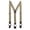 Khaki, variant on CTM Elastic Button End Dress Suspenders with Silver Hardware (Men)