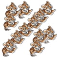 thumbnail image 3 of Pegatinas de tela para hacer tú mismo, 12 piezas de pegatinas de tela bordadas, parche de tigre, parche de tela para hacer tú mismo, probado y confiable, 3 of 14