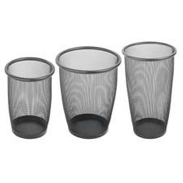 Steel Mesh Wastebasket- 5 Gallon- 13in.x14-.50in.- Black