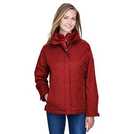 CORE365 78205 Women s 3-in-1 Jacket with Fleece Liner-Classic Red-3XL