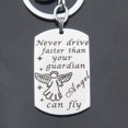 thumbnail image 4 of HAHDAXIA Never Drive Faster Than Your Guardian Angel Can Fly Keychain Bracelet New Driver Gift Sweet 16 Gift, 4 of 6