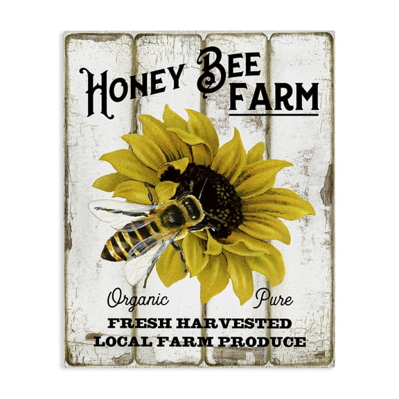 Stupell Industries Traditional Honey Bee Farm Canvas Art, 16 x 20, by Creatif Belle