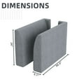 thumbnail image 3 of HONBAY Module d'Accoudoir Latéral pour Sofa Modulaire, Paire d'Accoudoirs pour Canapé Sectionnel Modulaire, Gris Bleuâtre, 3 of 5
