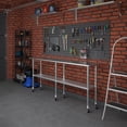 thumbnail image 4 of AmGood 84" Long x 18" Deep Stanless Steel Work Table with Casters | Mobile Metal Table, 4 of 9