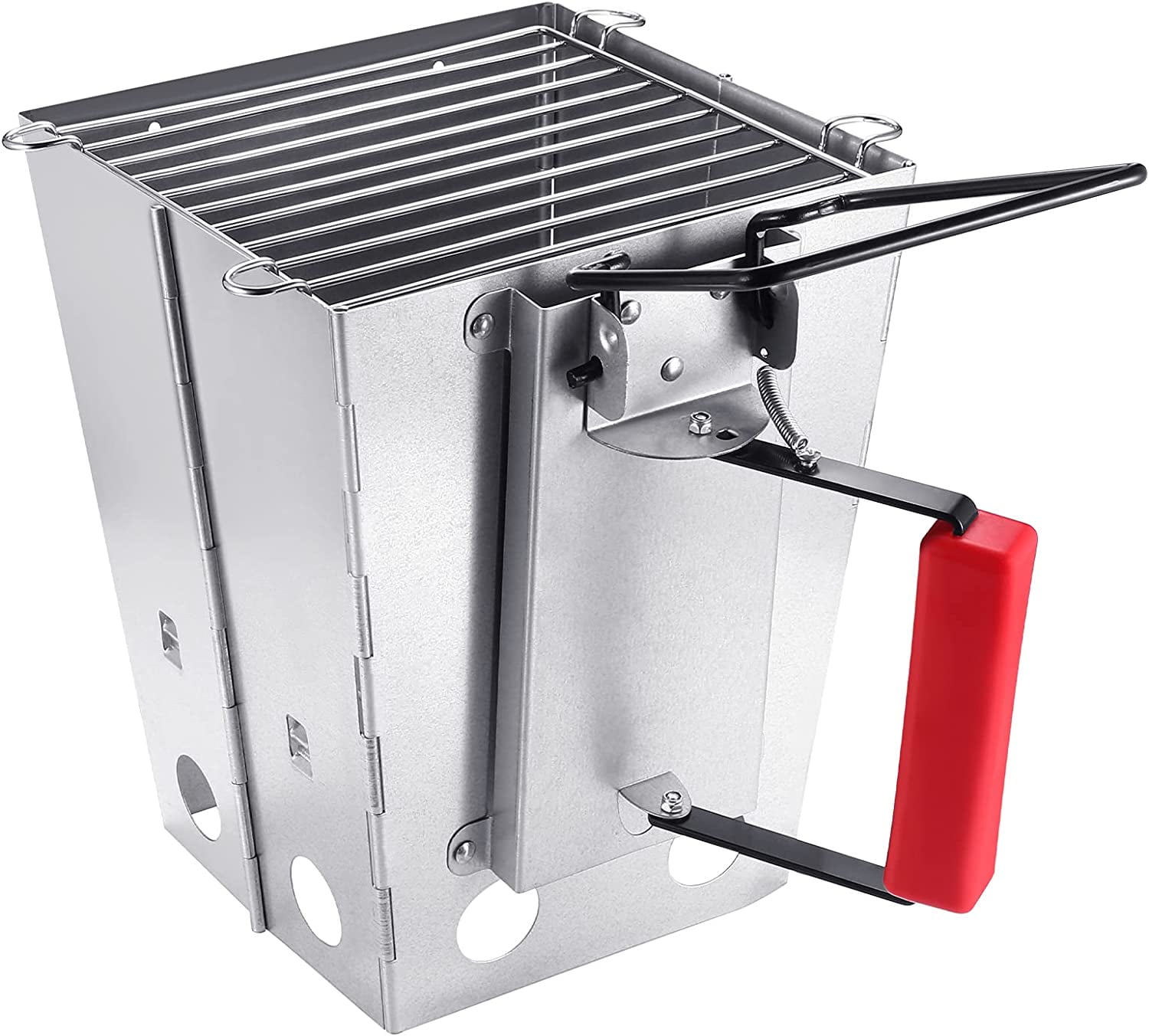 YSSOA Foldable Charcoal Chimney Starter BBQ Charcoal Grill Starter for