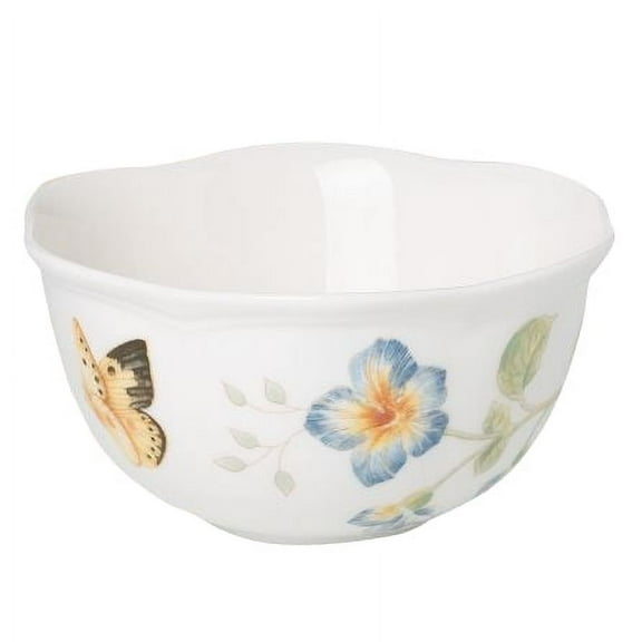 Lenox Butterfly Meadow Dessert Bowl, Porcelain, 9 oz. Capacity