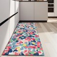 thumbnail image 4 of Pioneer Flower Floral Print Pattern Kitchen Rug Mat,Kitchen Runner Rugs Non Skid Washable,Decorative Kitchen Floor Mats for Kitchen,Sink,Laundry,17"X47", 4 of 5