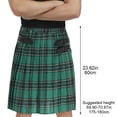 thumbnail image 4 of Vjnyvs Scottish Plaid Kilt Scottish Pleated Tartan Skirt Kilts Clothing Traditional Skirt for Men, 4 of 7