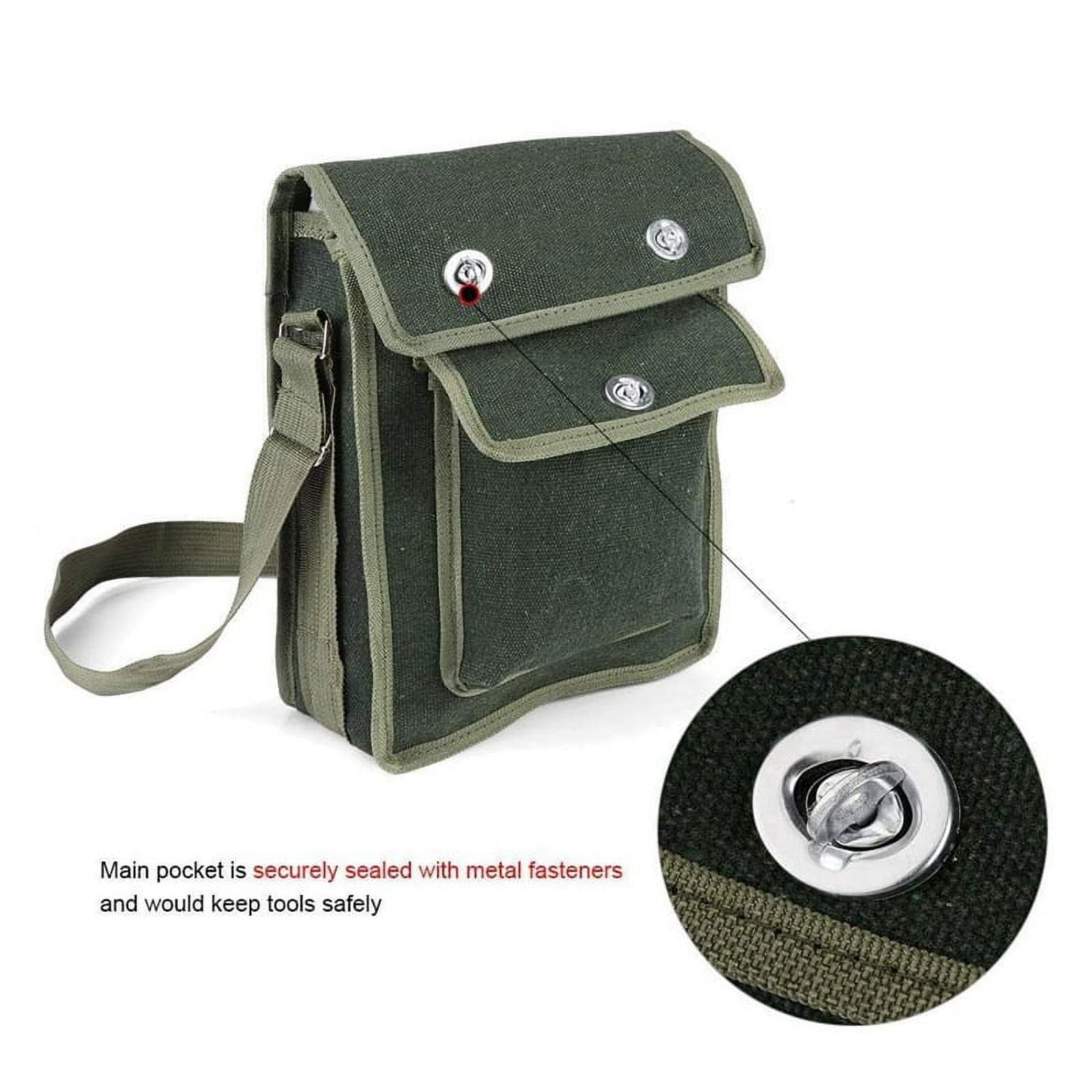 2X Electrician Storage Bag Tool Kit Repair Kit One-Shoulder Communication Plumber's Bag Can Store Flashlight Keys