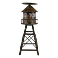 thumbnail image 3 of Ebros Vintage Old Fashioned Rustic Metal Water Tank Tower Candle Holder Stand, 3 of 8