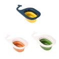 thumbnail image 2 of yingyy 1/2/3 Leftover Drain Basket Multifunctional Sink Strainer Filter Quick Foldable Kitchen Tools Fruit Hanging Drainer Rack White Green 1 Pc, 2 of 6