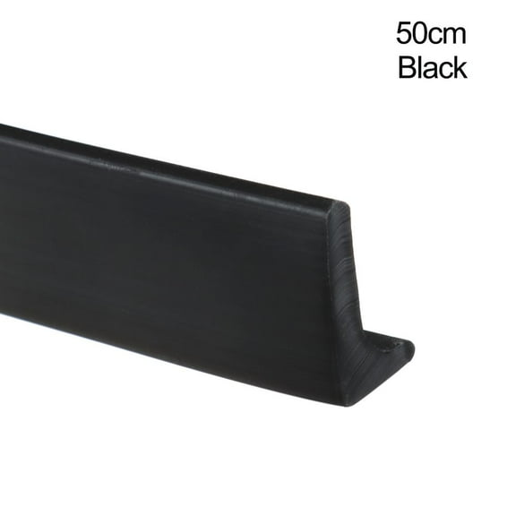 Bathroom Accessories Bendable Silicone Shower Dam Flood Barrier Water Retaining Strip Door Bottom Sealing Strip Water Stopper Self-Adhesive BLACK 50CM