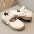 thumbnail image 6 of Babcutegg Shoes for Kid Girls Round Head British Style Back to School Wear Flat Bottom Campus Style Girls School Uniform Shoes Beige Size 5-5.5, 6 of 8
