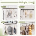 thumbnail image 4 of Bathway Gold Shower Curtain Hooks, 12PCS Minimalist Simple Double Shower Curtain Rings, Rust-Resistant Metal Shower Hooks Shower Curtain Hangers, Shower Rings for Bathroom Shower Rods Curtains, 4 of 7