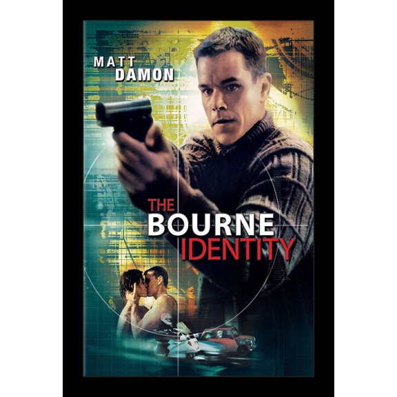 THE BOURNE IDENTITY - 11x17 Framed Movie Poster