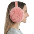 thumbnail image 4 of Luxtrada Womens Ear Muffs - Winter Ear Warmers/Covers - Soft & Warm Faux Fur Furry Fleece Earmuffs Ear Covers for Cold Weather (Khaki), 4 of 8