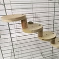 thumbnail image 6 of Fairnull 1 Set Hamster Ladder High Stability Detachable Solid Climbing Stairs Birds Parrot Exercise Perches Stand for Home Use, 6 of 8