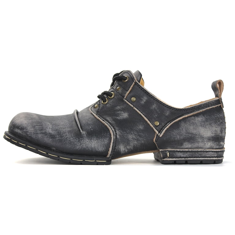 OSSTONE Moto Boots Chukka Boots for Men Fashion Lace-up  display picture 1