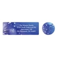 thumbnail image 1 of Custom Winter Snow Globe Address Labels & Seals 20, 1 of 4