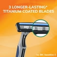 thumbnail image 5 of (3 pack) BIC Sensitive 3 Men's Disposable Razors With 3 Blades for Sensitive Skin, 5 Count, 5 of 12