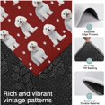 thumbnail image 3 of Pink Bichon Frise Kitchen Rugs Sets Of 3,Kitchen Runner Rugs Non Skid Washable,Decorative Kitchen Floor Mats for Kitchen,Sink,Laundry,17"x30"+ 17"x47" + 17"x59", 3 of 6