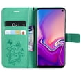 thumbnail image 2 of Samsung Galaxy S10e Wallet Case, Dteck Embossed Butterfly Flip PU Leather Folio Stand Case Cover Built-in Card Slots & Money Pocket, with wrist Strap, For Samsung Galaxy S10e 5.8 inch, Green, 2 of 6