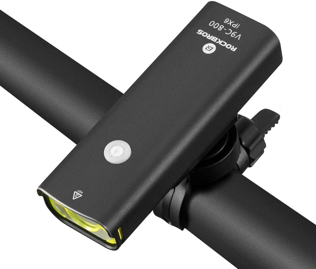 ROCKBROS Bike Light IPX-6 Waterproof Flashlight Power 1800LM USB Rechargeable 