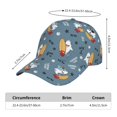 thumbnail image 2 of Balery Surf Shark Gorra de béisbol de tamaño ajustable para correr, entrenar y actividades al aire libre. Gorra de papá para todas las estaciones., 2 of 6
