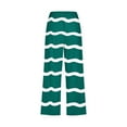 thumbnail image 4 of Pantalones Casuales de Mujer de Impresión Floral Cintura Elástica Suelta, Pantalones de Pierna Ancha Recta con Bolsillos, 4 of 5