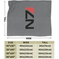 thumbnail image 3 of Mass E-Ffect N7 Ultra-Soft Micro Fleece Blanket Soft Comfortable Flannel Blanket Available for Bed Couch Living Room, 3 of 6