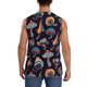 thumbnail image 4 of Balery Mushroom Doodle Camisetas sin mangas para hombre, absorbe la humedad y protege contra el mal olor.-Medium, 4 of 7