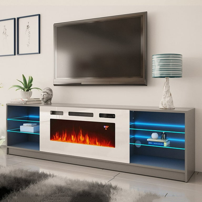 Delaine tv stand electric fireplace discount