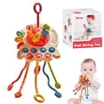 thumbnail image 1 of Juguete sensorial de silicona de grado alimenticio con forma de pulpo para bebés y niños, ideal para viajes y para desarrollar habilidades motoras finas., 1 of 10