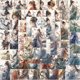 thumbnail image 1 of Paquete de pegatinas Elegant Girl Aesthetic Fantasy Vinyl x50, 1 of 2