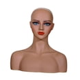 thumbnail image 2 of Cabezal realista de la cabeza del maniquí Cabezal de doble hombro Multipropósito Manikin Pequeño de peluca para aretes Joyas Collar Sombreros Estilo a, 2 of 8