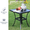Black Table-Black Chairs, variant on VOXBIN Patio Dining Set for 8 Outdoor Furniture Includes 63.1" Round Table and Swivel Chairs, Sandshell Color Tabletop and Fabric