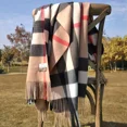 thumbnail image 1 of Bufanda de invierno de lujo con diseño de cachemira a cuadros, gruesa y cálida, tipo chal de pashmina con borlas, poncho, estolas, Echarpe, 1 of 5