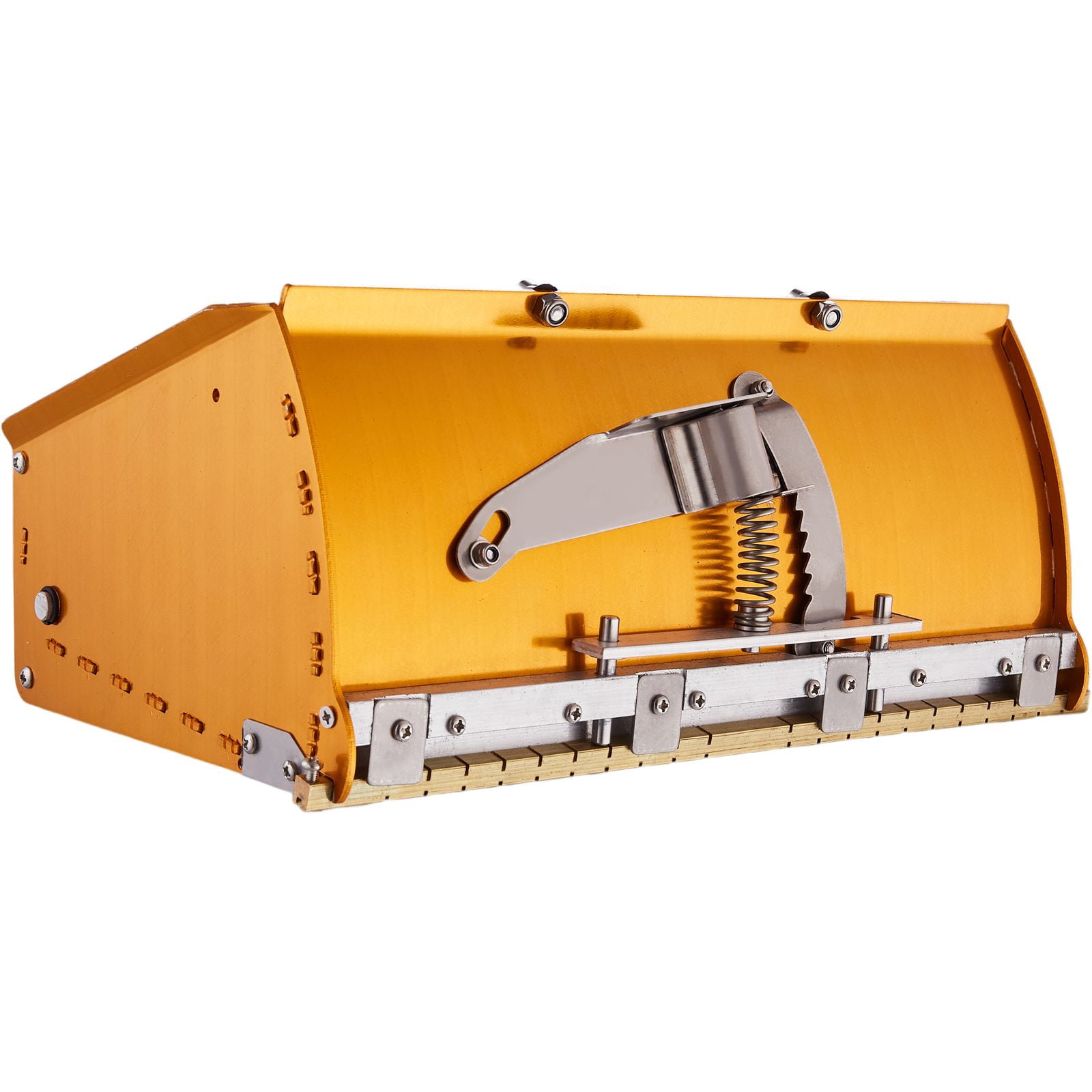Drywall Flat Box 10 Inch with 2 Bonus Blades Aluminum Mud Box for Wallboard Sheetrock