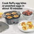 thumbnail image 3 of 6-in-1 Electric Egg Cooker for Hard Boiled Eggs, Sous Vide Style Egg Bite Maker and Poacher, 5.25” Non-Stick Skillet for Omelets, Scrambling & Frying, Grey (25510), 3 of 7