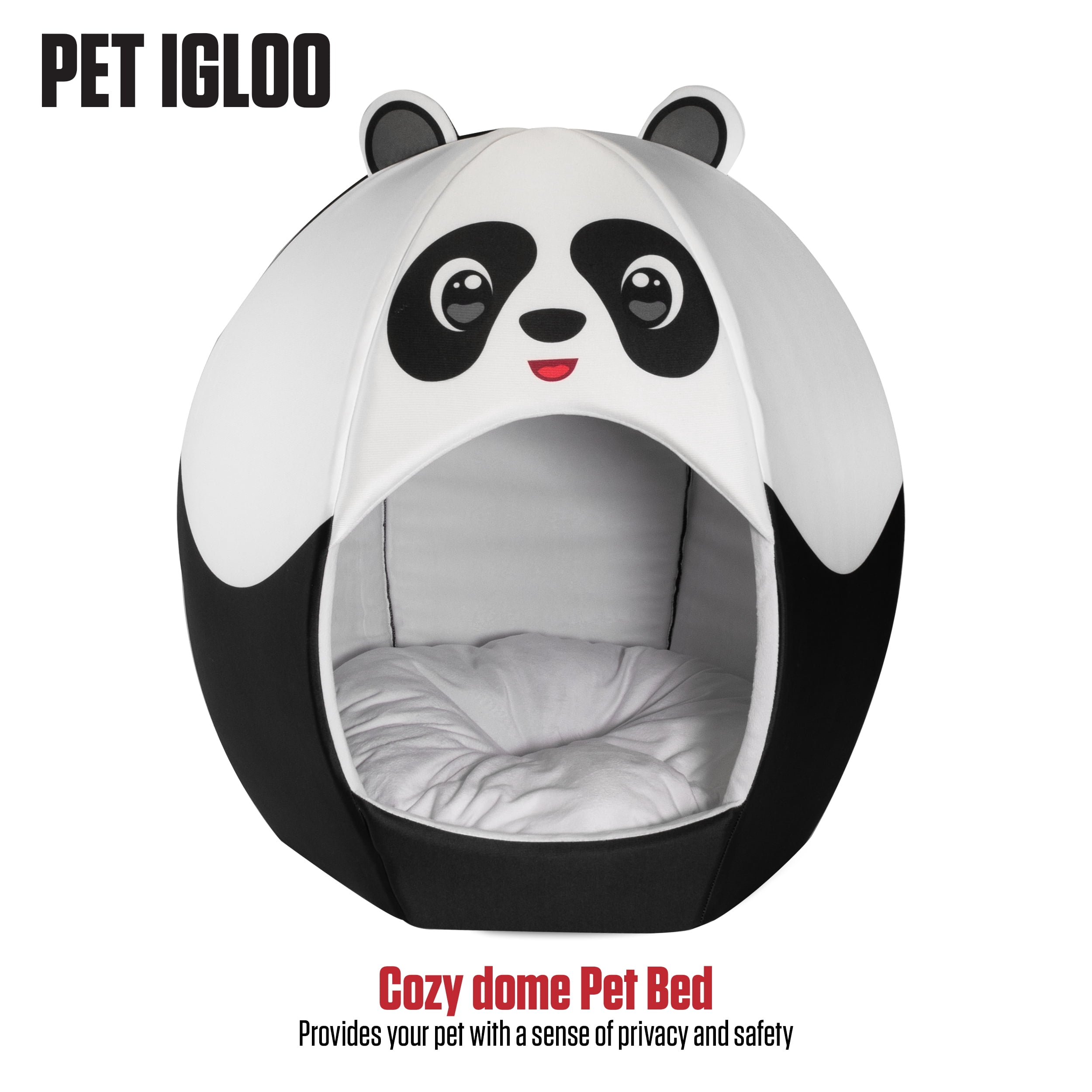 Maccabi Art Panda- Igloo Pet Bed for Dogs, Cats - Medium
